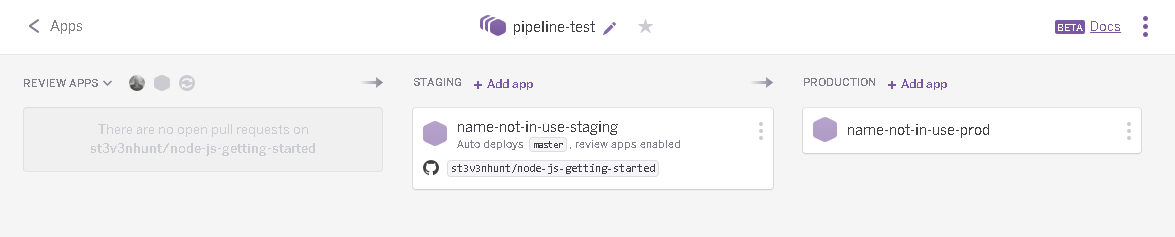 Bare bones pipeline setup